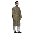 thumbnail image 2 of Atasi Party Wear Kurta Pajama For Men Mandarin Collar Ethnic Printed Kurta Set, 2 of 5