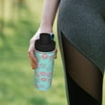 thumbnail image 6 of Lsque Colorful Sweet Donuts Pattern Water Bottle,18oz Sports Insulated Kettle for Cycling Gym Basketball Outdoor, Suitable as a Present, 6 of 7