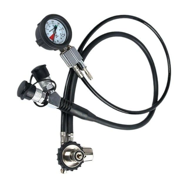 reguladora de buceo para respirador de aire, comprobador de de , equipo de buceo, medidor de flujo, conector de montaje , tres conector DYNWAVEMX Conjunto reductor de presión
