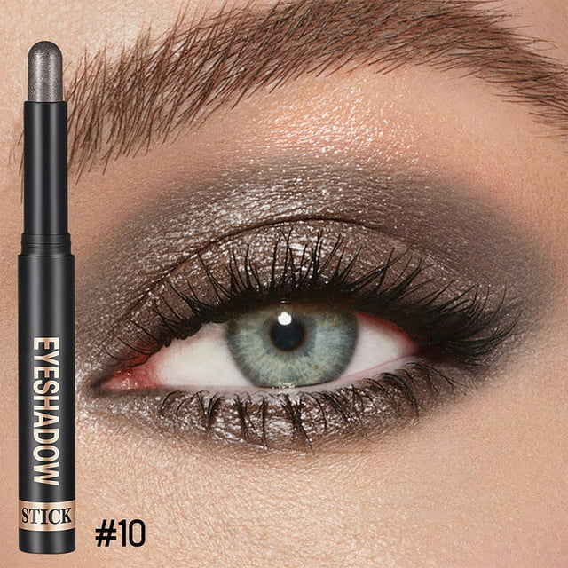 Xihbxyly Ofertas relámpago de liquidación de hoy sombra de ojos en barra, sombra de ojos en crema de larga duración, sombra de ojos en barra, sombra de ojos mate, maquillaje de ojos 2 g