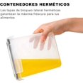 thumbnail image 3 of U Chef Contenedor para almacenar alimento 100% hermético, Recipient de almacenamiento de comida, cereal, pastas y líquidos (12 piezas) (12), 3 of 5
