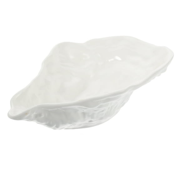 NIAIZEK 1Pc Smooth White Ceramic Food Container Bowl for Kitchen Use Serving Warm Meals