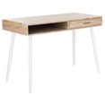 thumbnail image 5 of SAFAVIEH Jorja Contemporary 1-Drawer Writing Desk, Brown/White, 5 of 13