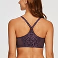 thumbnail image 2 of MELENECA Female Racerback Front Closure Unlined Underwire Bra for Women Purple 42B, 2 of 5