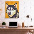 thumbnail image 2 of Stupell Industries Pop Art Husky Dog over Orange Polka Dots Designed by Kim Curinga, 2 of 6