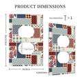 thumbnail image 5 of Kll Patchwork In Country Style Wall Plate,Gloss Finish,Standard Size 1 - 5" X 3", Polycarbonate Thermoplastic,Electric Receptacle Plug Covers, 5 of 8