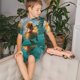 thumbnail image 4 of Balery Underwater Swimming Duck Conjunto de Pijama Infantil de Manga Corta con Estampado – Ropa de Dormir de Algodón Suave-Small, 4 of 6