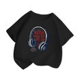 thumbnail image 2 of iTNHFP T-Shirts & Blouses pour Filles, Mignon et Doux, Mode Imprimée, Col Rond, Manches Courtes, Été, Décontracté, Ample, 2 of 4