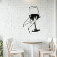 thumbnail image 4 of Cuadro Decorativo de Metal con Diseño COPA DE VINO Grande, 4 of 4