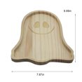 thumbnail image 2 of Txlixc Bandeja de madera de Halloween, calabaza / plato de cena fantasma Txlixc moda, 2 of 5