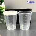 thumbnail image 5 of Gerich 20 Pcs 50ml Plastic Medicine Measuring Cups with White Lids Cap Container, Transparent Measuring Cup Tool, Mixing Cups, Laboratory and Cooking and Painting Accessories, 5 of 13