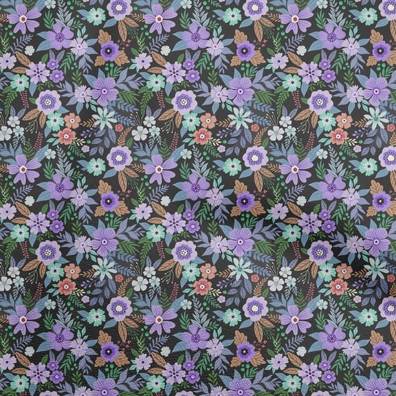 oneOone Cotton Cambric Medium Purple Fabric Asian Floral Sewing Craft Projects Fabric Prints By Yard 42 Inch Wide