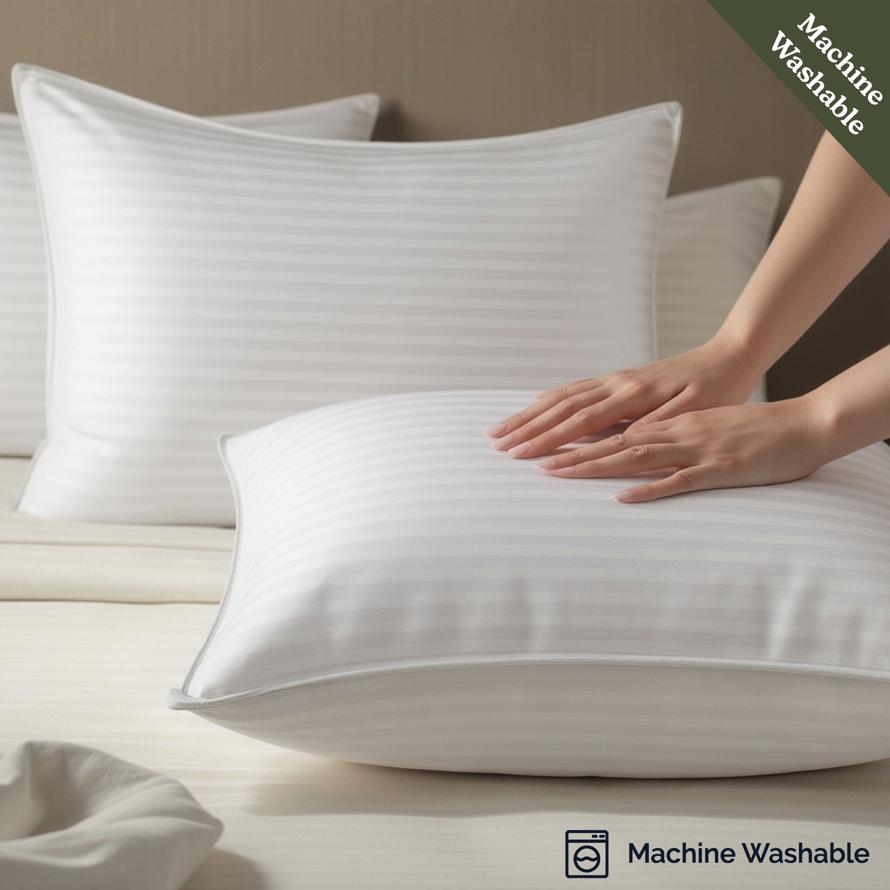 LammaLoe Down Alternative Pillows, 2-Pack, Standard/Queen photo 6