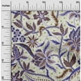 thumbnail image 2 of oneOone Cotton Cambric Dark Blue Fabric Jacobean Floral Sewing Material Print Fabric By The Yard 42 Inch Wide, 2 of 5