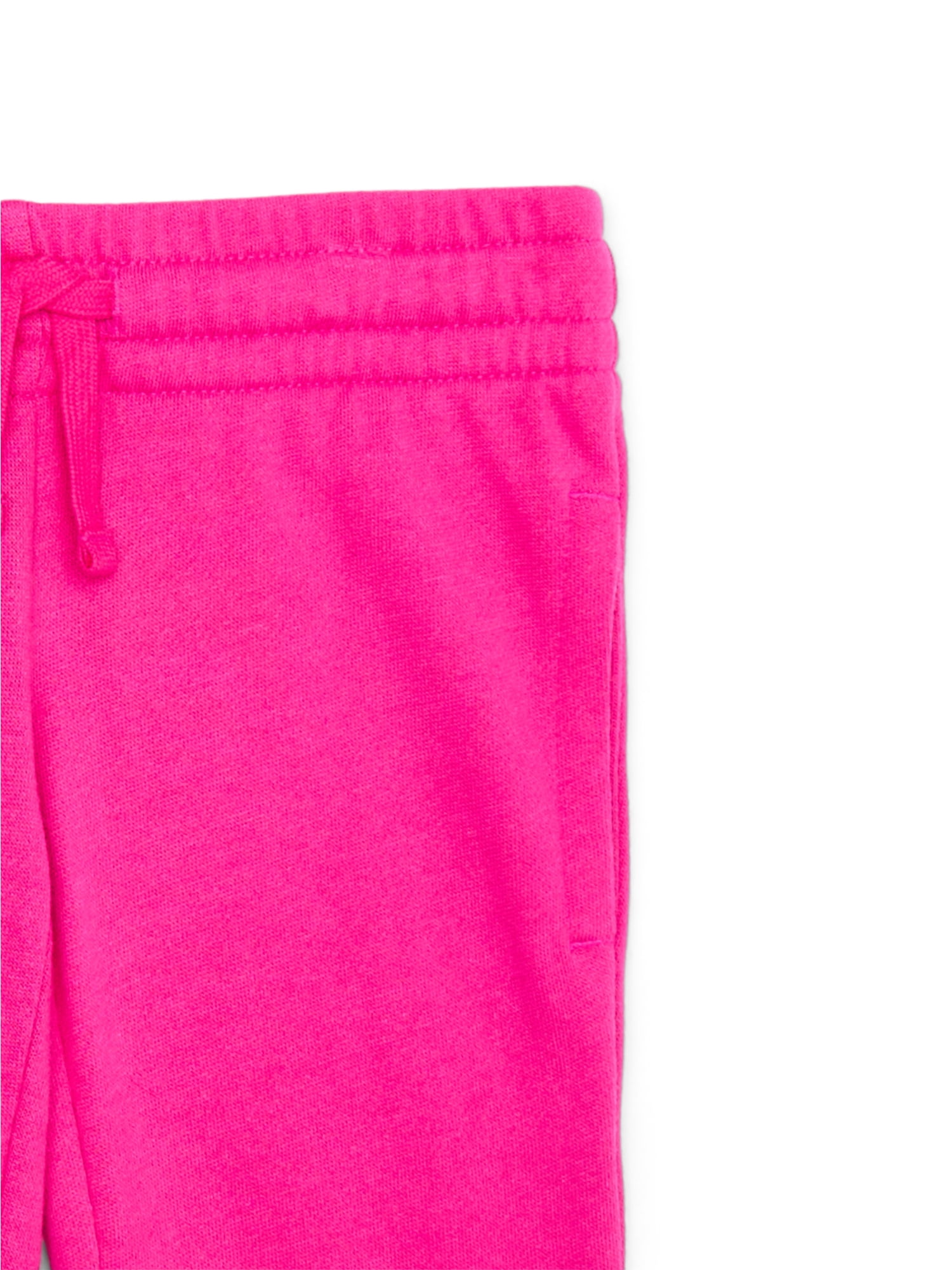 Athletic Works Girls Fleece Sweatshirt and Sweatpants Set, 2-Piece, Sizes 4-18 & Plus