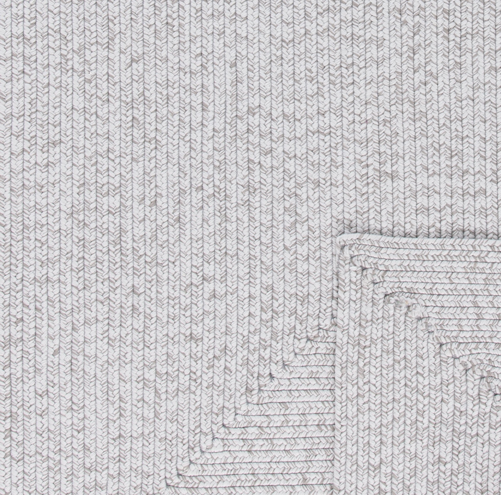 SAFAVIEH Braided Rishika Solid Machine Washable Reversible Runner Rug, Silver/Grey, 2'3" x 12'