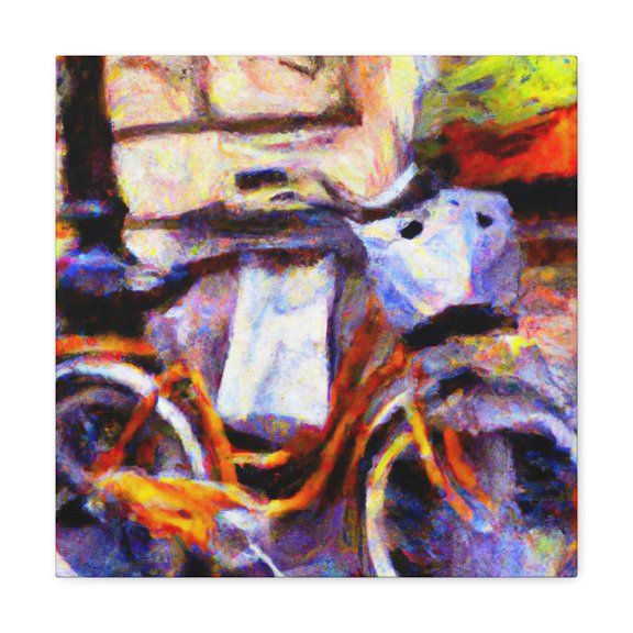 Bicycle at Sunrise Impression - Canvas