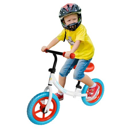 CARSTY Lightweight Adjustable Balance Bike Kids 3-5 Years, Blue & Red, 6.6 lbs