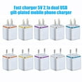 thumbnail image 2 of Portable Dual USB Ports Quick Charging Wall Charger Mobile Phone Power Adapter, 2 of 7