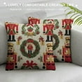 thumbnail image 3 of COMIO  Nutcracker Pillow Cover Cute Cool Christmas New Years Pillowcases with Closure Colorful, 3 of 5