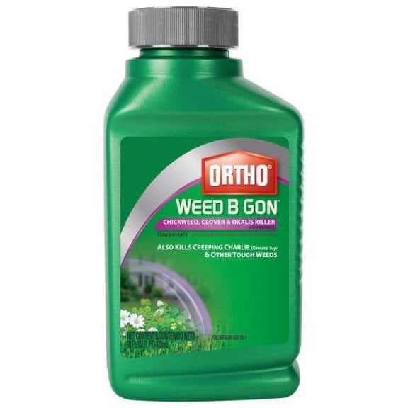 Ortho Weed B Gone Chickweed, Clover & Oxalis Weed Killer for Lawns, 16 fl oz