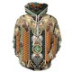 thumbnail image 1 of CLIndian Chief Native Tribal Totem étnico Hippie hombres mujeres pulóver chaquetas con capucha, 1 of 5