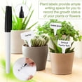 thumbnail image 4 of Plant Labels, T-Type Tags with Marking Pen, White Plastic Markers for Nursery, Garden, Seedlings, Flower Vegetables, Herb, 4 of 4