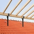 thumbnail image 6 of Roof Mount Brackets, Roof Riser Brackets for Patio, Roof Beam Brackets Kit Black, 6 of 12