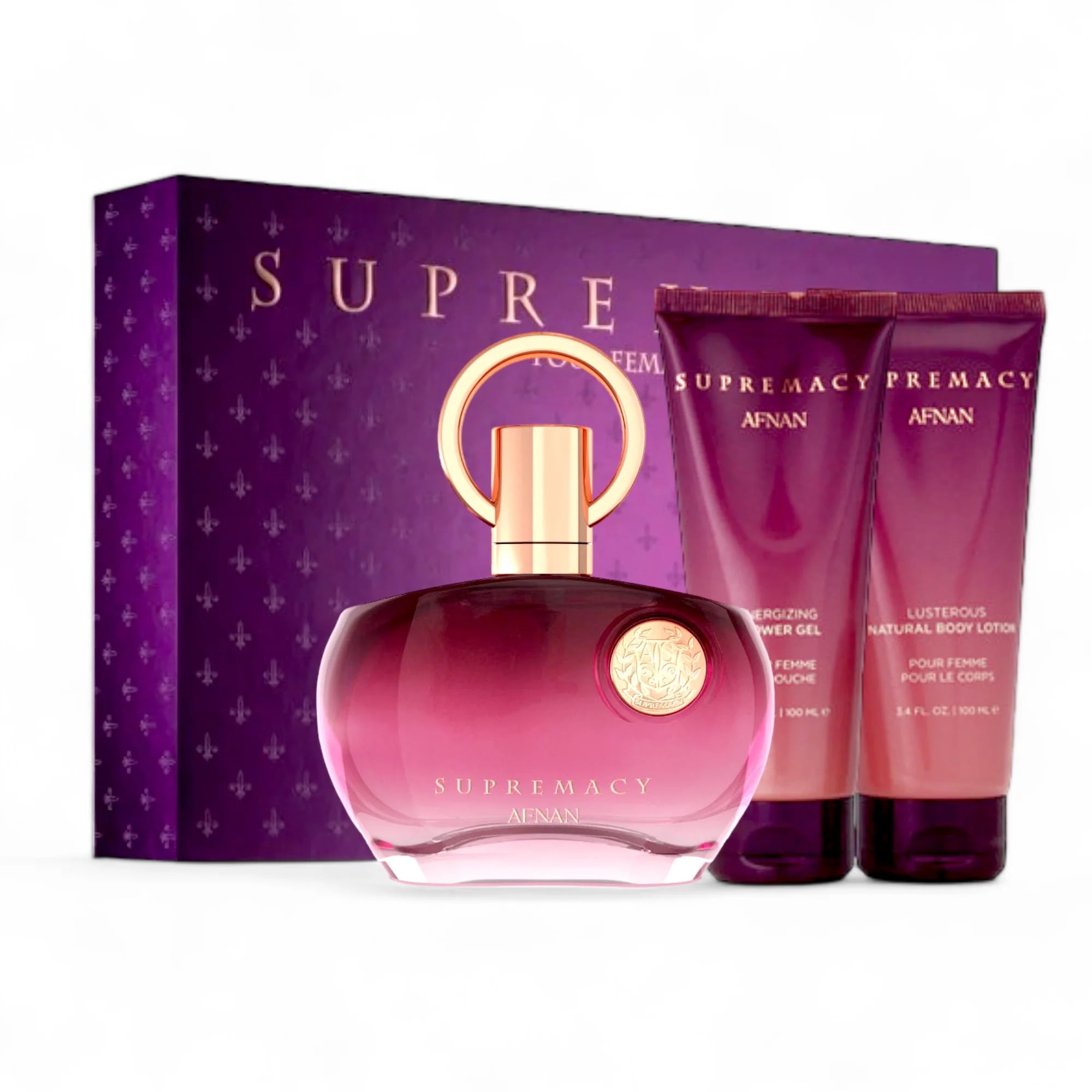 SHINee PERFUME SETトレカ付き【新品未使用】 Afnan Supremacy Purple Perfume Gift Set – Eau De Perfume + Body
