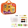 thumbnail image 1 of Wiueurtly Wool Diy Kit Frog Succulent Video Teaching Children Hand Knitting Doll Wool Material Kit, 1 of 9