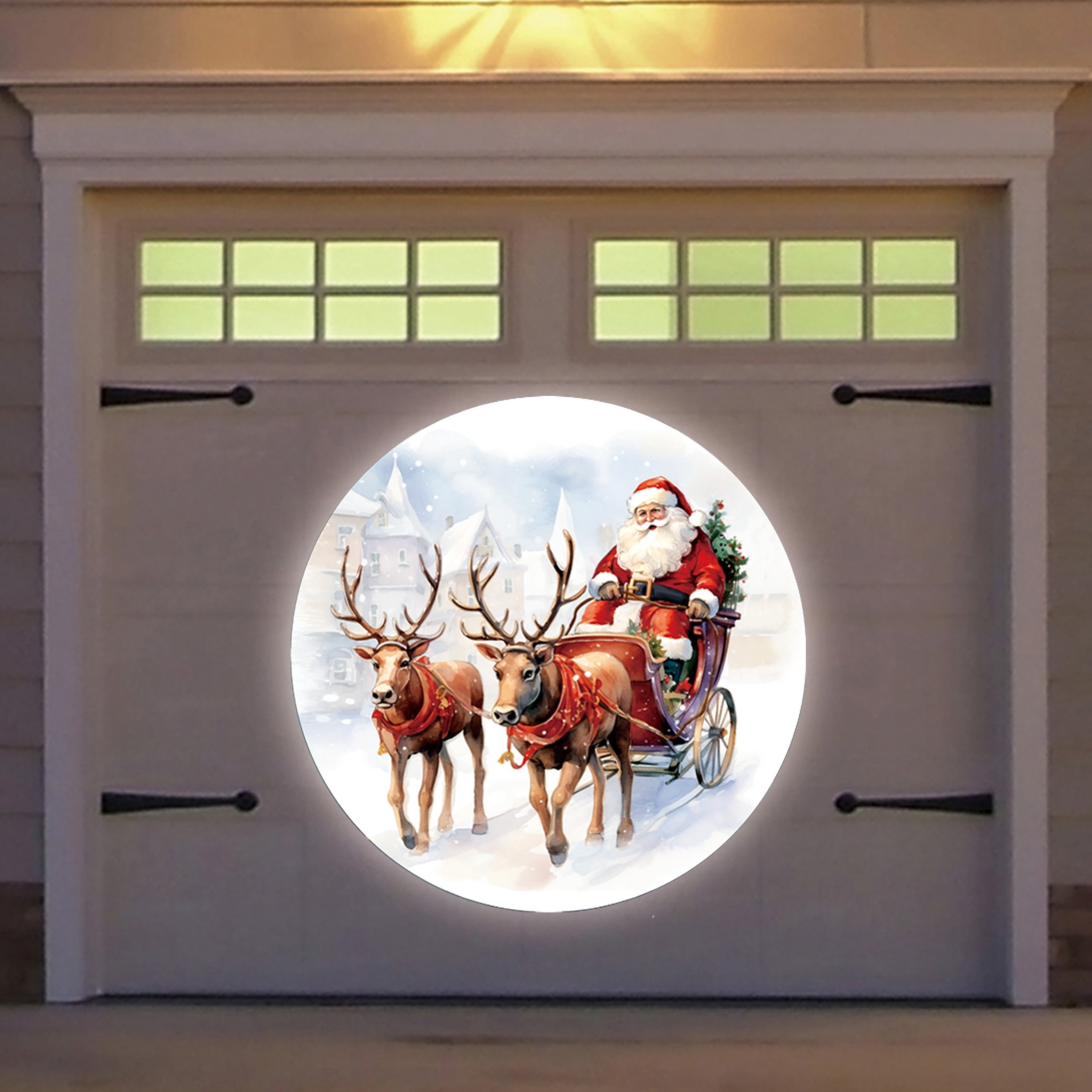 Outdoor LED Santa Christmas Projector Light, Multicolor, 9.5 sq ft, by Holiday Time