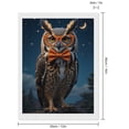 thumbnail image 2 of Diamond Art Kit for Adults, Owl Glasses Bowtie Night Sky Diamond Painting for Adults Beginners, 5D DIY Diamond Art Painting Kits, Colorful Diamond Painting Craft for Home Decor 12x16, 2 of 7