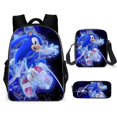 thumbnail image 1 of Sonic Primary School School Bag Three-piece Set Anime Cartoon Backpack Shoulder Bag Pencil Case High Quality Ultra-high Quality Advanced Customization, 1 of 5