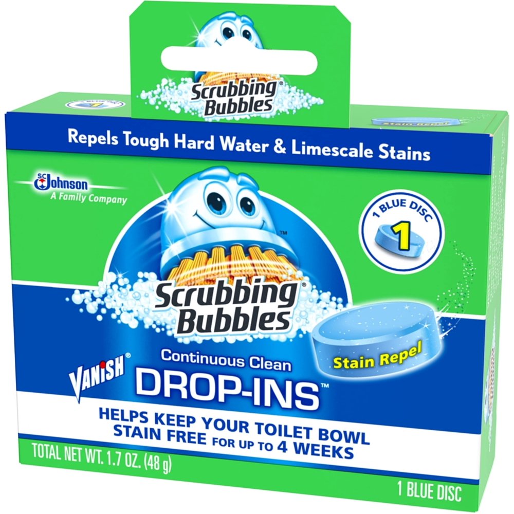 Scrubbing Bubblues Vanish DropIns Toilet Cleaning Tablet 1 ea (Pack of