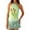 Green, variant on Women'S Y2k Halter Tank Floral Print Open Back Top Sleeveless Tie Cropped Top Summer Street Style Pink M