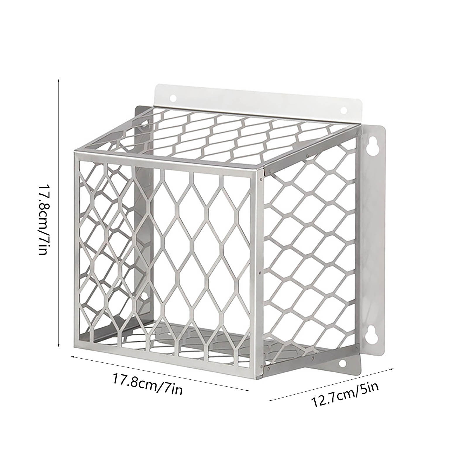 Dryer Vent Bird Guard, Exhaust Vent Cover for 3" to 4" Dryer & Bathroom Fan Vents, Stainless Steel Ventilation Cage 7"Lx7"Wx5"H to Keep Birds Small Animals Out, Weather Resistant
