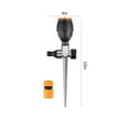 thumbnail image 3 of Lksixu Garden Sprinkler for Yard, 360°Coverage Automatic Rotating Irrigation Watering Sprinklers, Metal Large Area Ground Insert Impact Sprinklers with Stand Spike for Lawn Greenhouse Patio Outdoor, 3 of 9