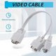 thumbnail image 1 of For New 1 Pc To 2 Monitors Splitter Cable For Vga Video, 1 of 5