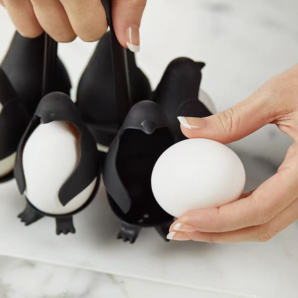 Penguin Style 3-in-1 Cooker Store and Serve Egg Holder, Penguin-Shaped  Boiled Egg Cooker for Making Soft or Hard Boiled Eggs, Eggies, Holds 6 Eggs  for Easy Cooking and Fridge Storage - Pick