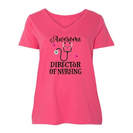

Inktastic Director of Nursing Gift Women s Plus Size V-Neck