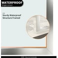 thumbnail image 3 of CKB 34'' W x 72'' H Framed Shower Door with Clear Glass,Framed Fixed Glass Panel for Bathroom,3/8" (10mm) glass-Chrome Polished, 3 of 7