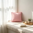 thumbnail image 6 of Throw Pillow Pink Gingham Scalloped Plaid with Removable Cover Square or Lumbar Size for Sofa Bed Couch, 6 of 6
