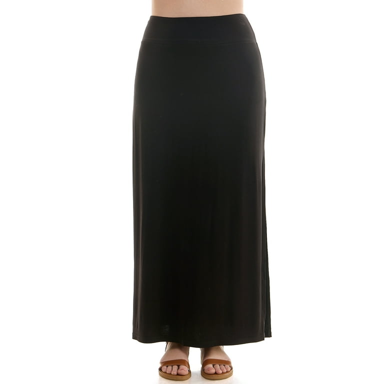 No Boundaries Maxi Skirt 2 Pack Women s and Women s Plus Walmart