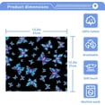 thumbnail image 5 of SKYSONIC Butterfly Washcloths Set of 6, Highly Absorbent Soft Cotton Fingertip Towels for Bathroom, Kitchen, Gym, Spa, Home Decor 12 x 12 Inch, 5 of 7