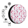 thumbnail image 4 of Naloa Seahorse and Starfish PVC Leather Spare Tire Wheel Cover for Car Truck SUV Camper Trailer Universal Fit many size15 inch, 4 of 6