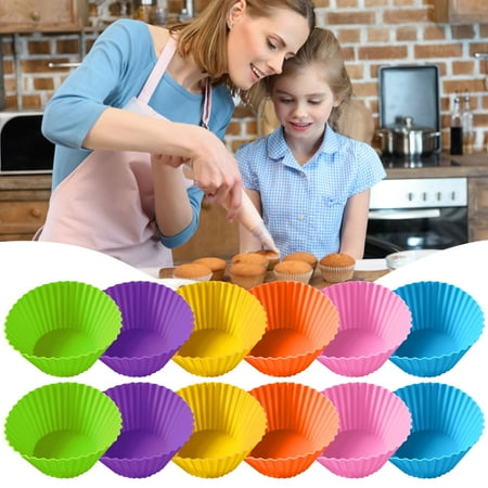 

HMPEAIIY 12pcs Cupcake Liners Baking Cups Assorted Colors Moulds Convenient Combination Set Coasion for Women Coffee Mug Set Porcelain Mugs Yesteryear Mugs Can Shaped Glass Cups Mugs Bulk for Kids