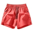 thumbnail image 4 of Men's Swim Trunks Quick Dry Shorts with Elastic Waist Lightweight Beach Shorts Outdoor Active Shorts with Zipper Pockets, 4 of 4