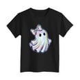 thumbnail image 4 of HCNTES Bruh Ghost Halloween Pumpkin Candy Men Boys Teens Kids T-Shirt(R439-Black,1-2 Years), 4 of 5