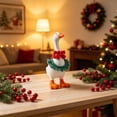 thumbnail image 6 of ZhangC 7 Inch Mini Desk Goose Outfits, 4Pcs Summer Dress with Bag and Hat, Magnetic Desktop Goose Key Holder Birthday Party Dress for Mini Porch Goose Decorative, 6 of 6