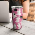 thumbnail image 4 of 20oz Tumblers Halloween Ghosts with Boo Stainless Steel Vacuum Insulated Double Wall Travel Tumbler Cups Mug with Lid and Straw,Cleaning Brush for Cold & Hot Drinks, 4 of 7